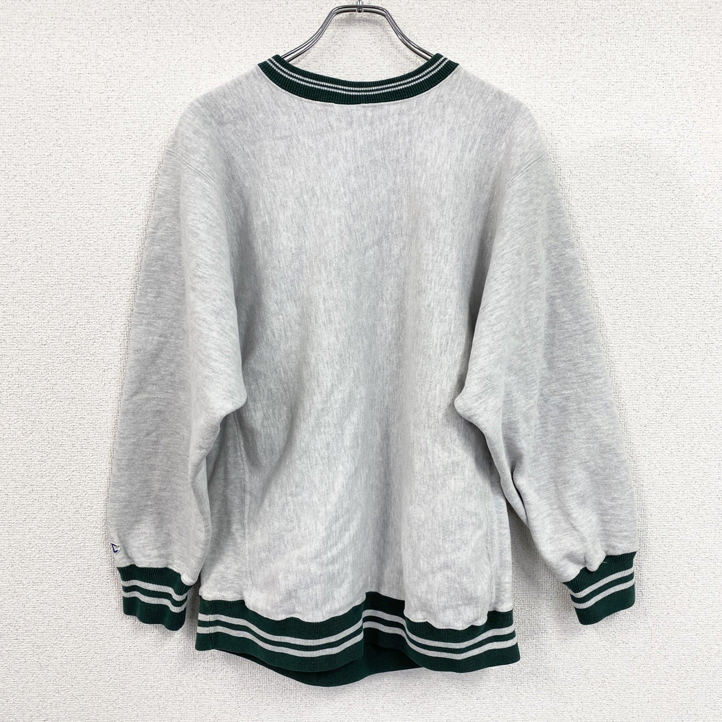 90s　Champion　チャンピオン　リバースウィーブ　スウェット/トレーナー　刺繍タグ　霜降りグレー　XLサイズ