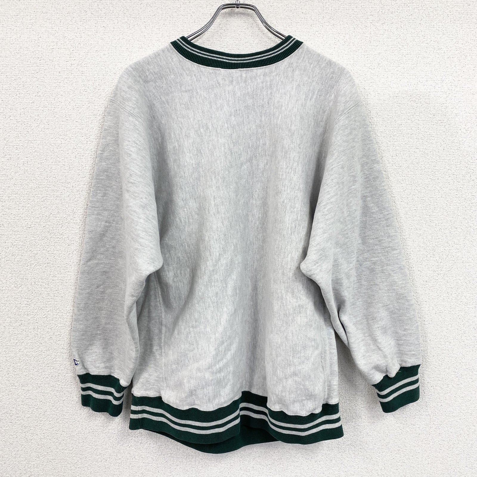 90s　Champion　チャンピオン　リバースウィーブ　スウェット/トレーナー　刺繍タグ　霜降りグレー　XLサイズ