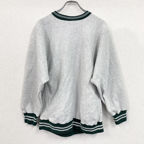 90s　Champion　チャンピオン　リバースウィーブ　スウェット/トレーナー　刺繍タグ　霜降りグレー　XLサイズ