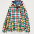 古着 used　TOMMY HILFIGER　トミーヒルフィガー　長袖ワンポイント刺繍チェック柄パーカー　マルチカラー　Mサイズ