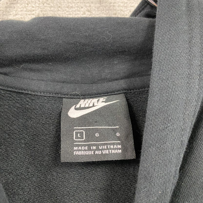 NIKE　ナイキ　JUST DO IT　スウェットパーカー/フーディー　ラグランスリーブ　スウッシュ　黒　ブラック　Lサイズ