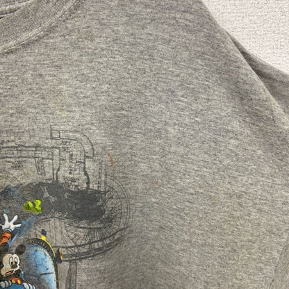 古着 used　Disney ディズニー　90s　半袖キャラクタープリントTシャツ　グレー　灰色　ビックシルエット