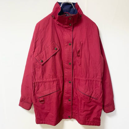 古着 used　CABIN CREEK　キャビンクリーク　長袖ハイネックブルゾン　ビックシルエット　赤　レッド　秋冬服