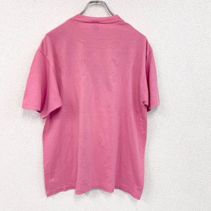 80s　JERZEES　ジャージーズ　半袖プリントTシャツ　ヴィンテージ　シングルステッチ　ピンク　XLサイズ