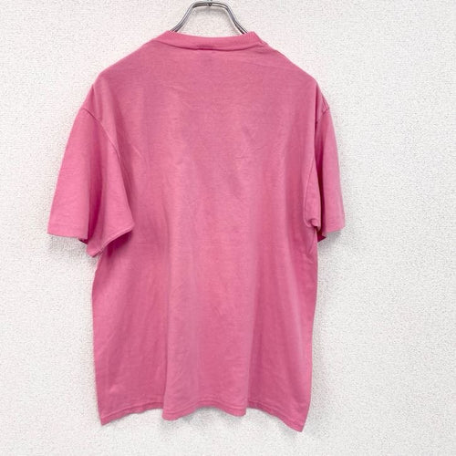 80s　JERZEES　ジャージーズ　半袖プリントTシャツ　ヴィンテージ　シングルステッチ　ピンク　XLサイズ