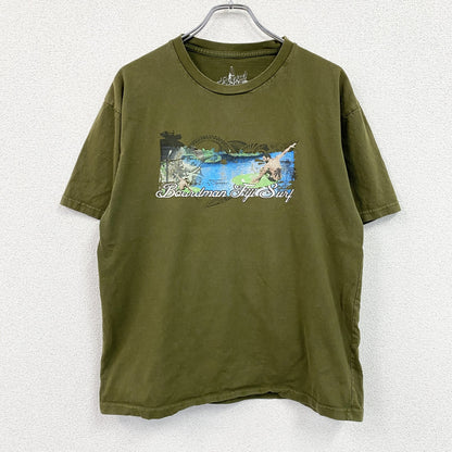 Board Man　半袖プリントTシャツ　surf　サーフィン　サーファー　カーキ　Lサイズ