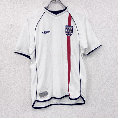 UMBRO　アンブロ　半袖Tシャツ　ゲームシャツ　ラグランスリーブ　イングランド代表　白　ホワイト　78/81サイズ