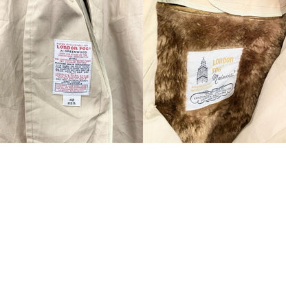 LONDON FOG　ロンドンフォグ　トレンチコート　比翼仕立て　ベージュ　42サイズ