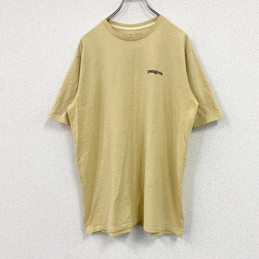 Patagonia　パタゴニア　半袖プリントＴシャツ　デカロゴ　黄色　イエロー　Mサイズ