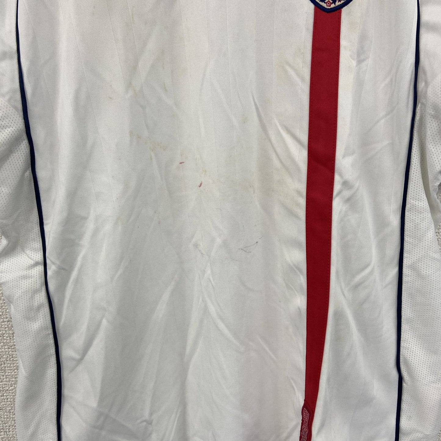 UMBRO　アンブロ　半袖Tシャツ　ゲームシャツ　ラグランスリーブ　イングランド代表　白　ホワイト　78/81サイズ