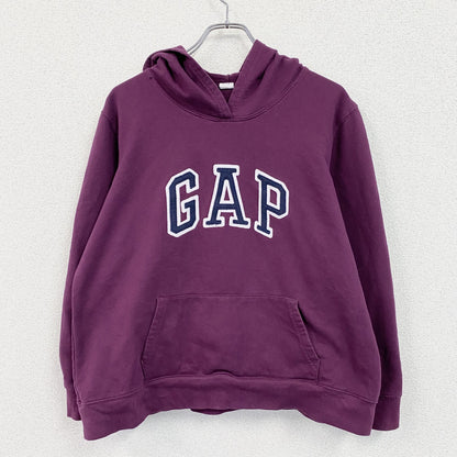GAP　ギャップ　スウェットパーカー/フーディー　デカロゴ　紫　パープル　2XLサイズ