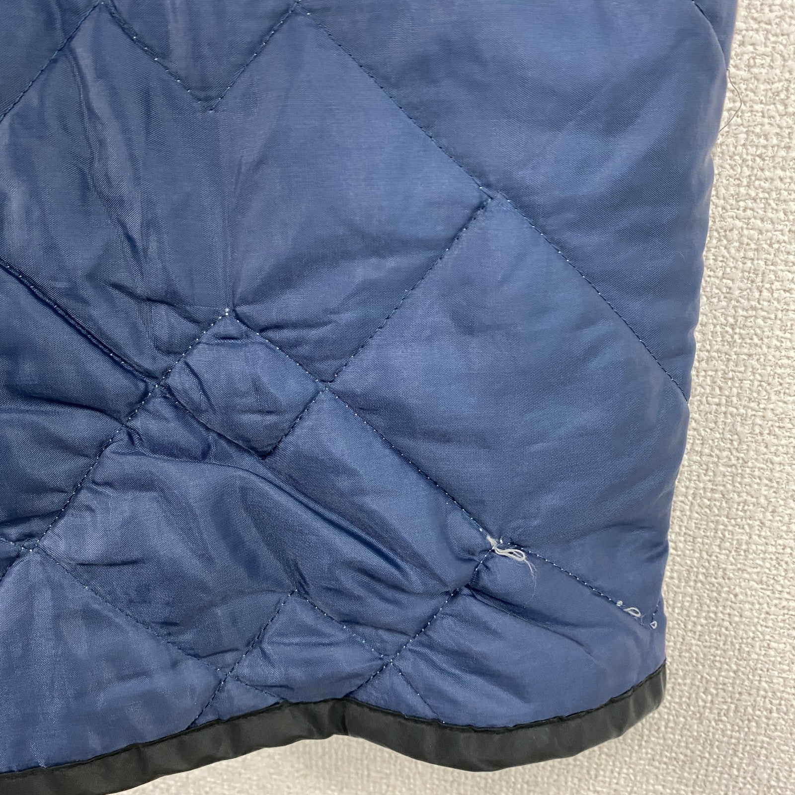 70s　sears　シアーズ　フルジップキルティングジャケット　ヴィンテージ　紺　ネイビー　XL(46-48)サイズ