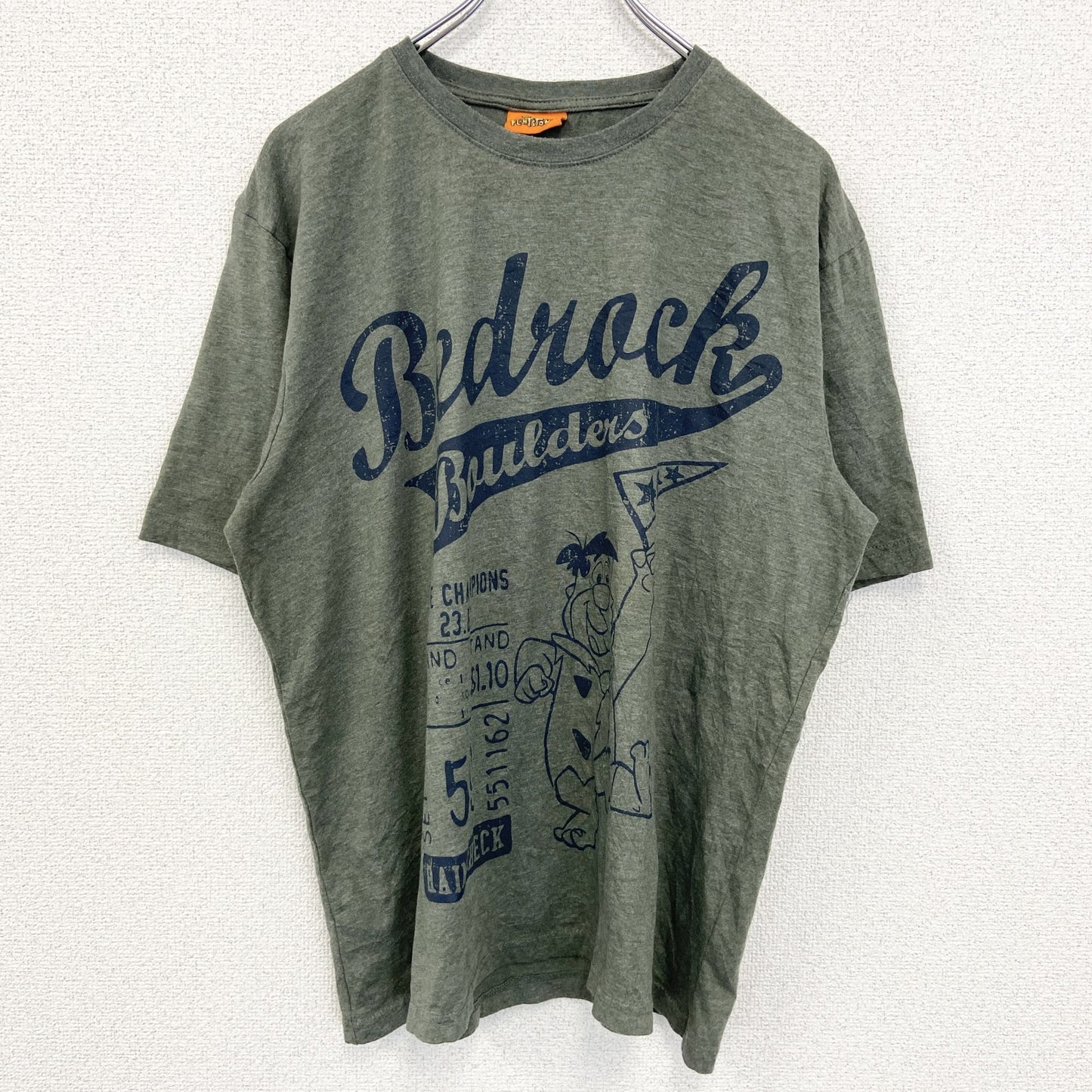 古着 used　THE FLINTSTONES　半袖キャラクタープリントTシャツ　原子家族フリントストーン　クルーネック