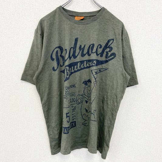 古着 used　THE FLINTSTONES　半袖キャラクタープリントTシャツ　原子家族フリントストーン　クルーネック