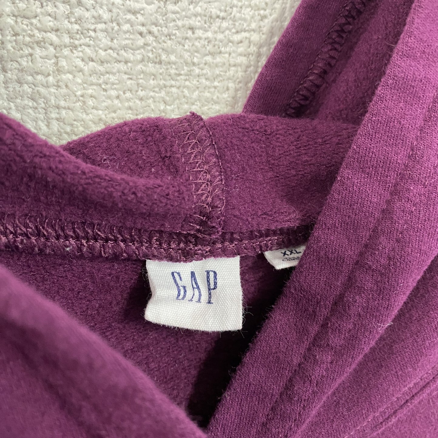 GAP　ギャップ　スウェットパーカー/フーディー　デカロゴ　紫　パープル　2XLサイズ