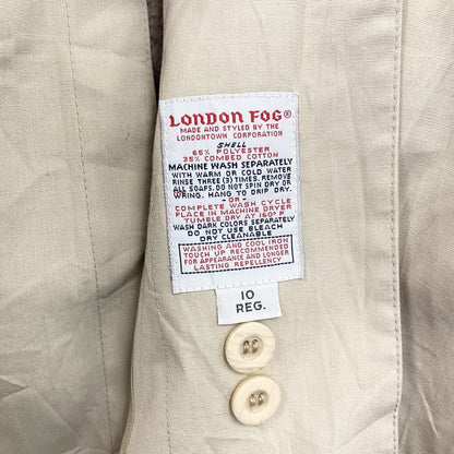 LONDON FOG　ロンドンフォグ　ステンカラーコート　トレンチコート　ベージュ　10サイズ