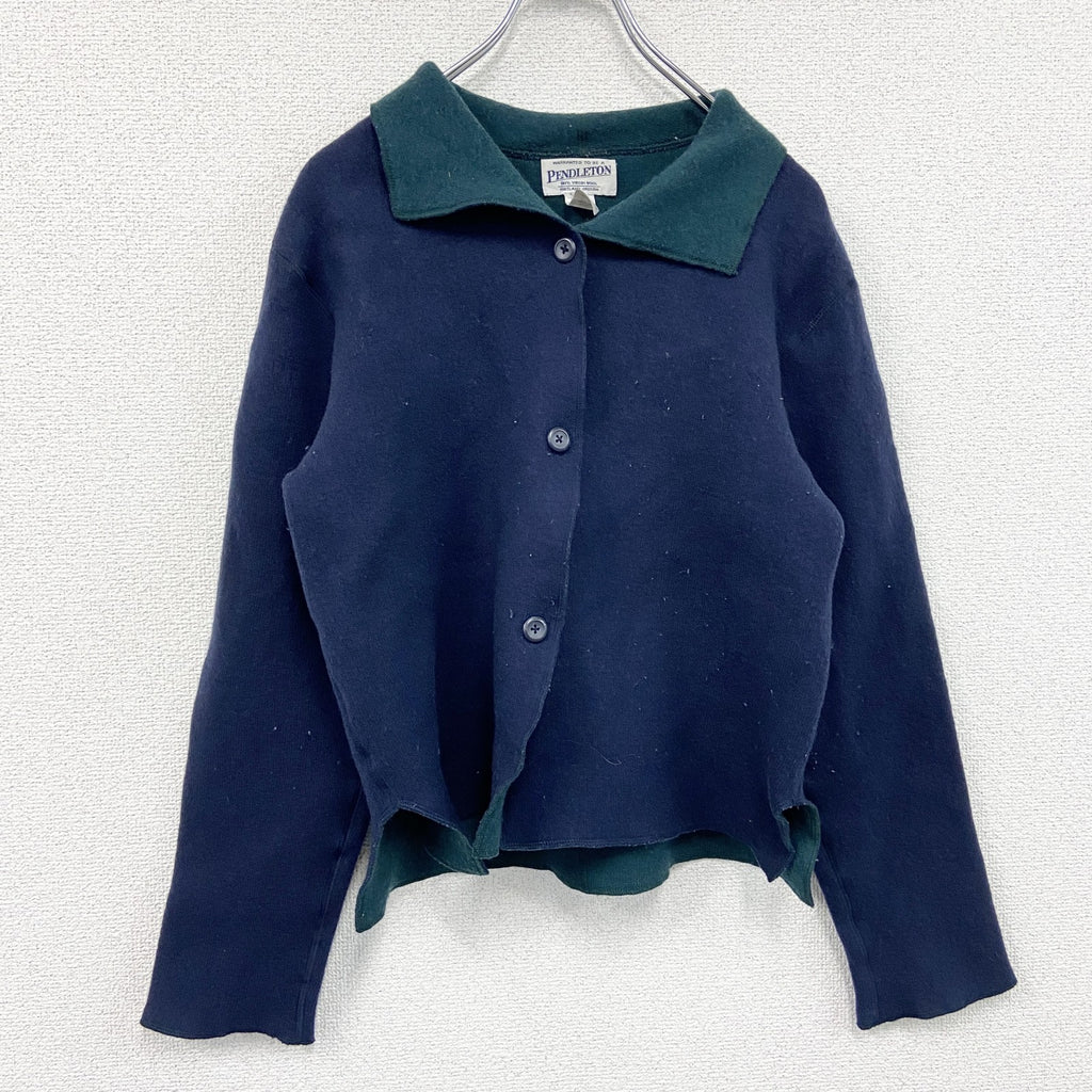 ～00s　PENDELTON　ペンドルトン　ウールテーラードジャケット　3B　ヴィンテージ　紺　ネイビー　Ｍサイズ