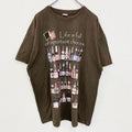 古着 used　FRUIT OF THE LOOM　半袖プリントTシャツ　ビール　茶色　ブラウン　ビックシルエット　XXLサイズ