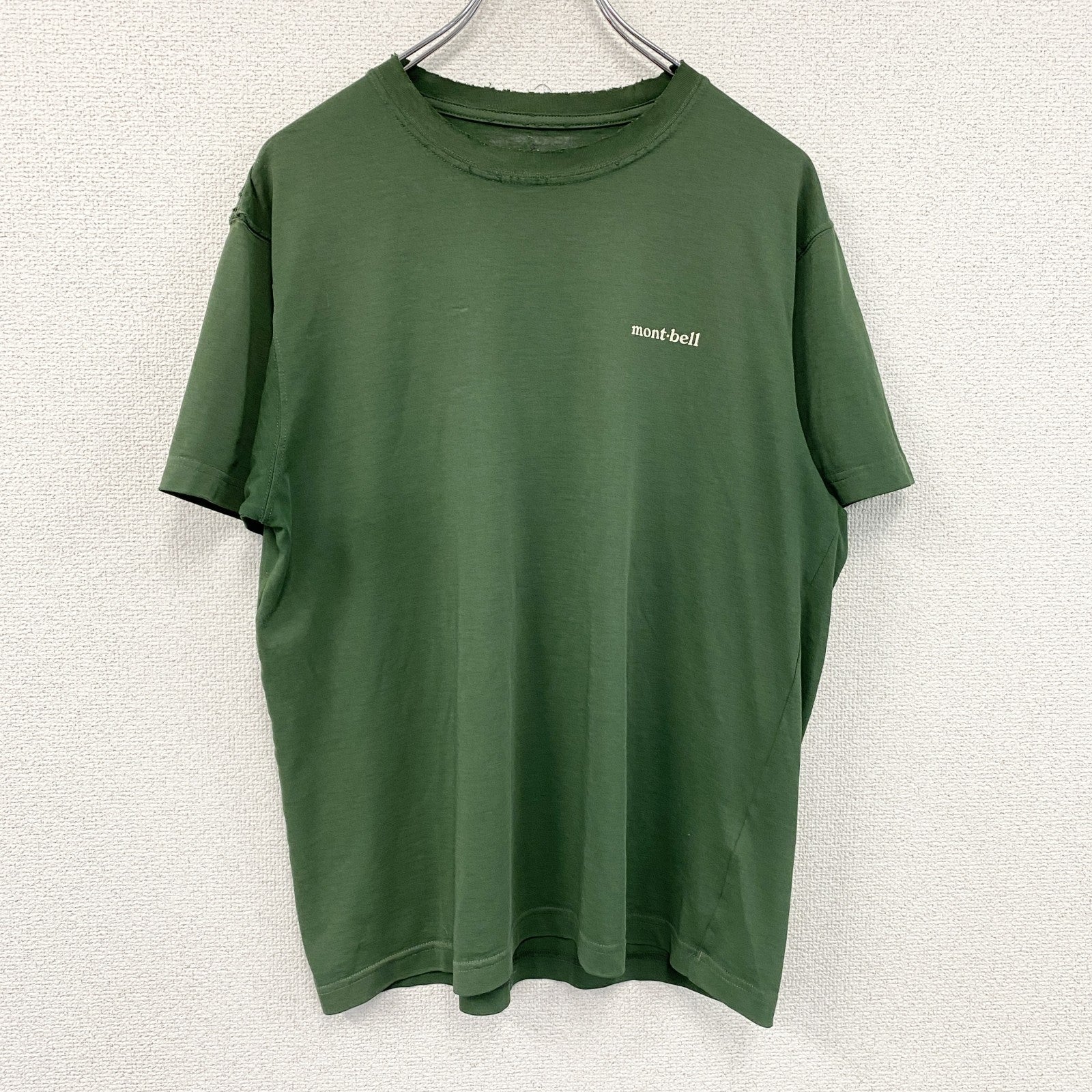 Mont-bell　モンベル　半袖プリントTシャツ　深緑　ディープグリーン