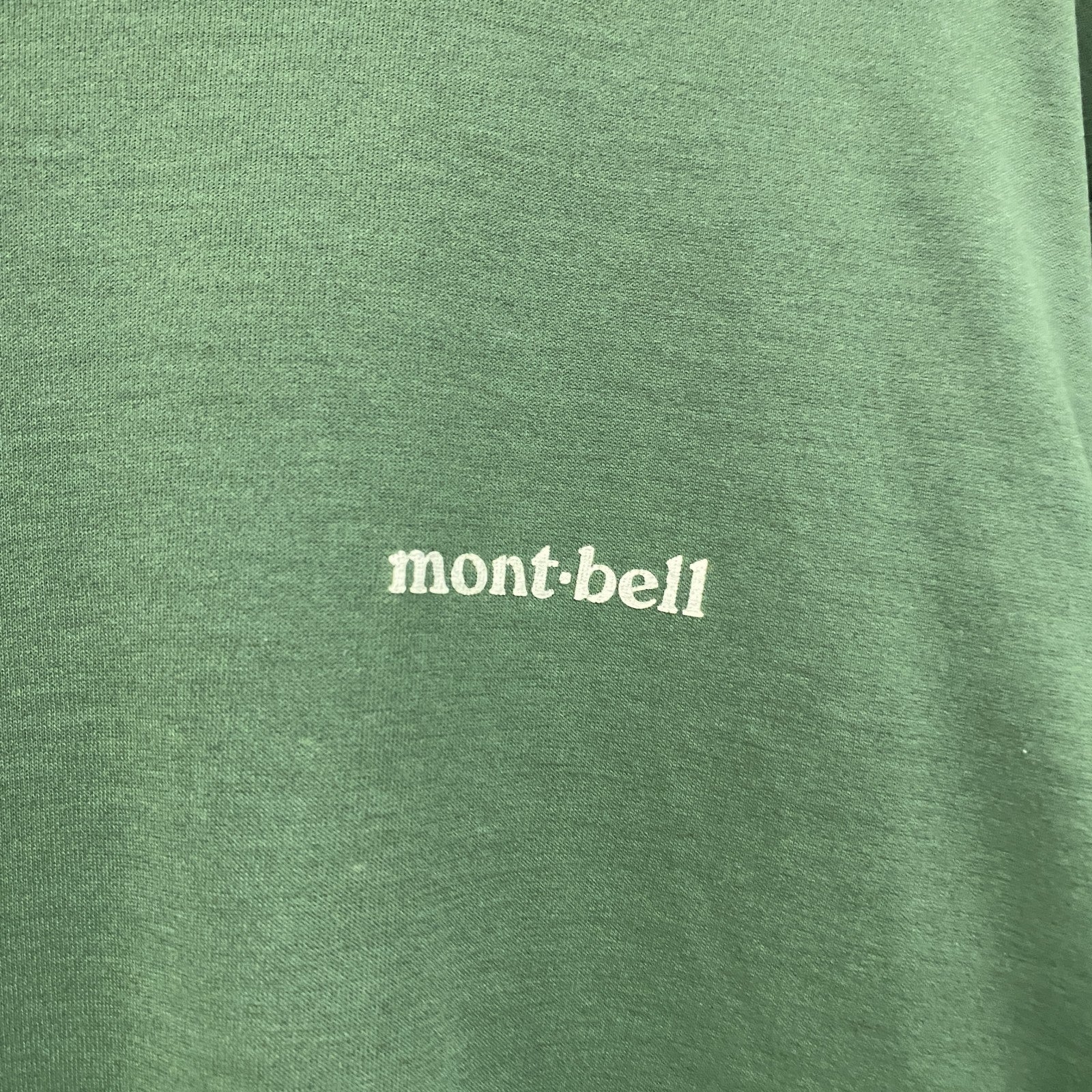 Mont-bell　モンベル　半袖プリントTシャツ　深緑　ディープグリーン