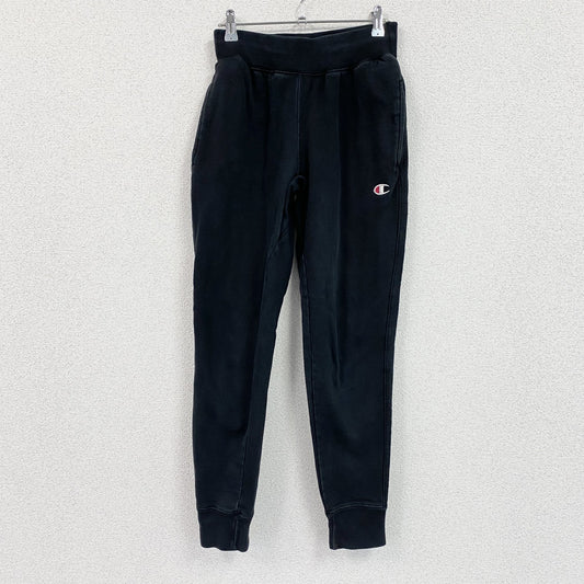 Champion　チャンピオン　リバースウィーブ　スウェットパンツ　刺繍ロゴ　ヘビーウエイト　現行　黒　ブラック　XSサイズ