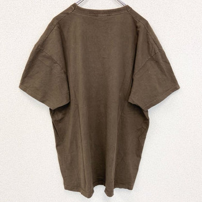 古着 used　FRUIT OF THE LOOM　半袖プリントTシャツ　ビール　茶色　ブラウン　ビックシルエット　XXLサイズ