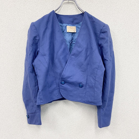 ～70s　PENDELTON　ペンドルトン　ウールテーラードジャケット　ノーカラージャケット　2B　ダブル　青　ブルー