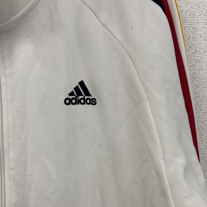 00s　adidas　アディダス　トラックジャケット/ジャージ　パフォーマンスロゴ　白　ホワイト　Mサイズ