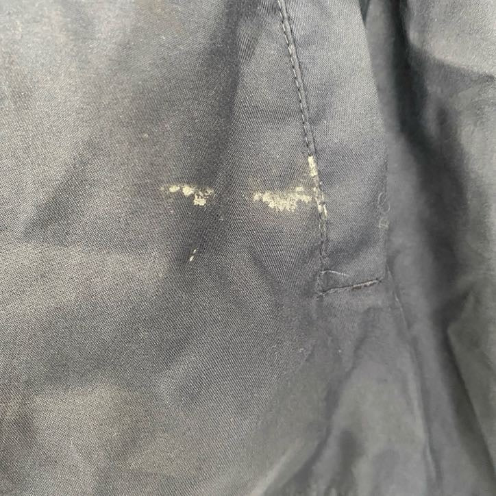 古着 used　TOMMYHILFIGER　半袖アノラックパーカー　ナイロンプルオーバー　ノームコア　レトロ　ネイビー　XLサイズ