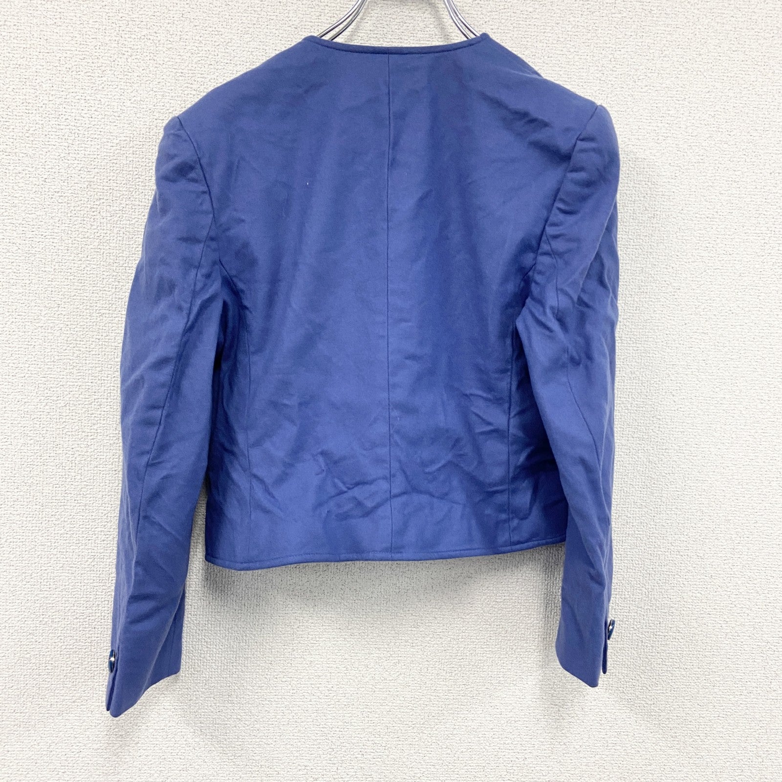 ～70s　PENDELTON　ペンドルトン　ウールテーラードジャケット　ノーカラージャケット　2B　ダブル　青　ブルー