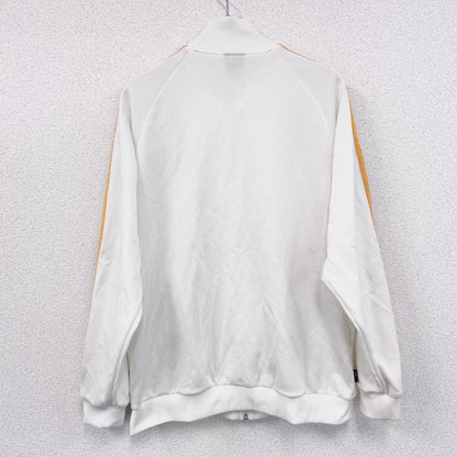 00s　adidas　アディダス　トラックジャケット/ジャージ　パフォーマンスロゴ　白　ホワイト　Mサイズ