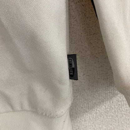 00s　adidas　アディダス　トラックジャケット/ジャージ　パフォーマンスロゴ　白　ホワイト　Mサイズ