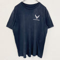 古着 used　U.S.AIR FORCE ユーエスエアフォース　半袖プリントＴシャツ　アメリカ空軍　黒　ブラック　クルーネック