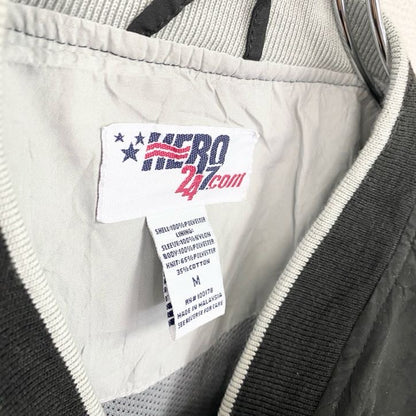 90s～　HERO247.com　プルオーバージャケット　ポケット付き　ヴィンテージ　黒　ブラック　Mサイズ