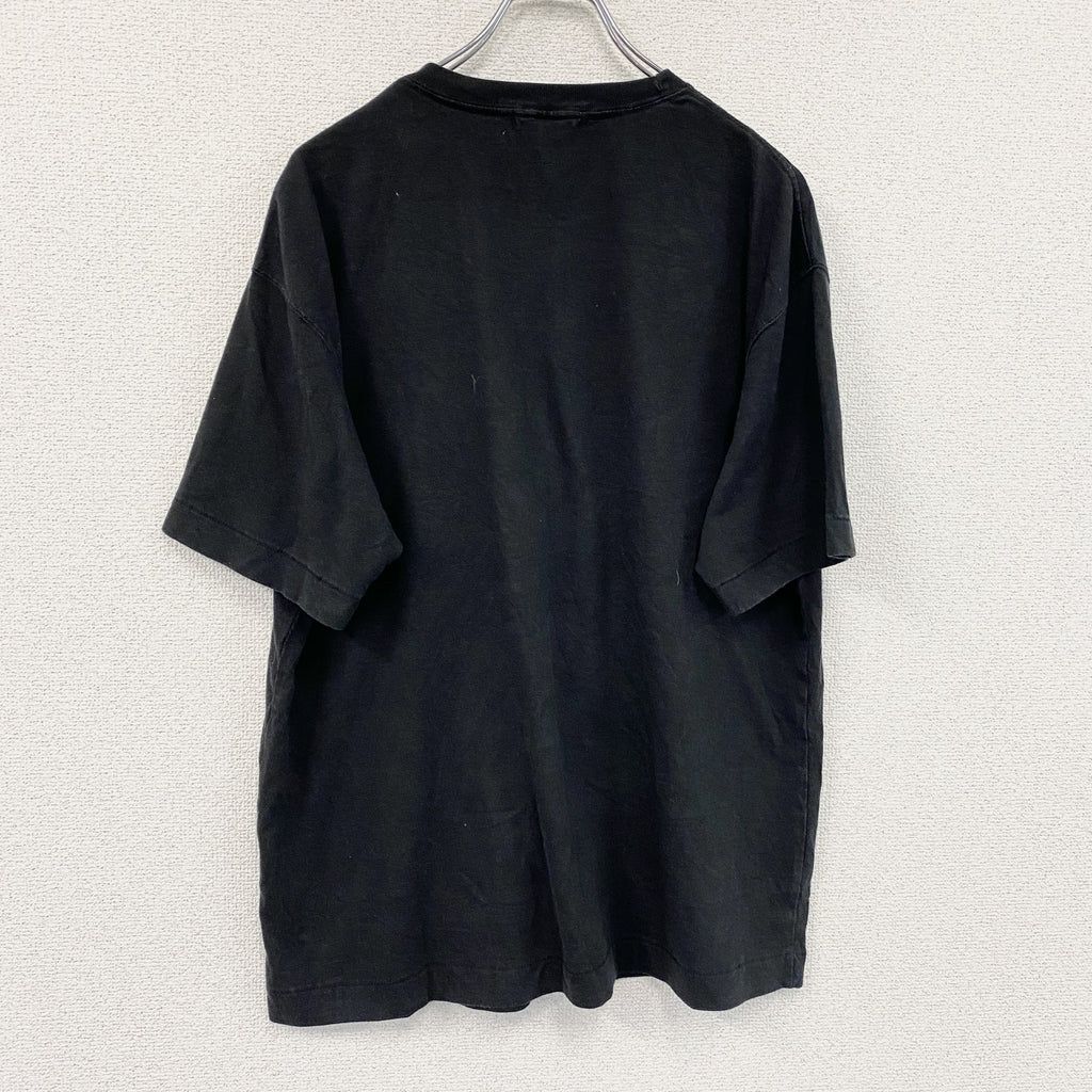 LIFE　bill ray　半袖プリントTシャツ　シングルステッチ　黒　ブラック　Lサイズ