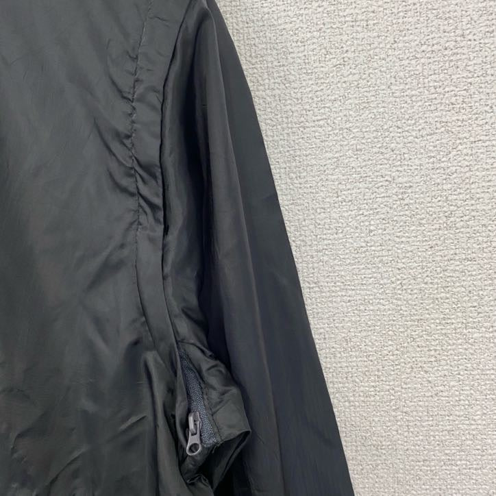 古着 used　Reebok　半袖アノラックパーカー　長袖ナイロンプルオーバー　ロゴプリント　アウトドア　２way　黒　XXLサイズ