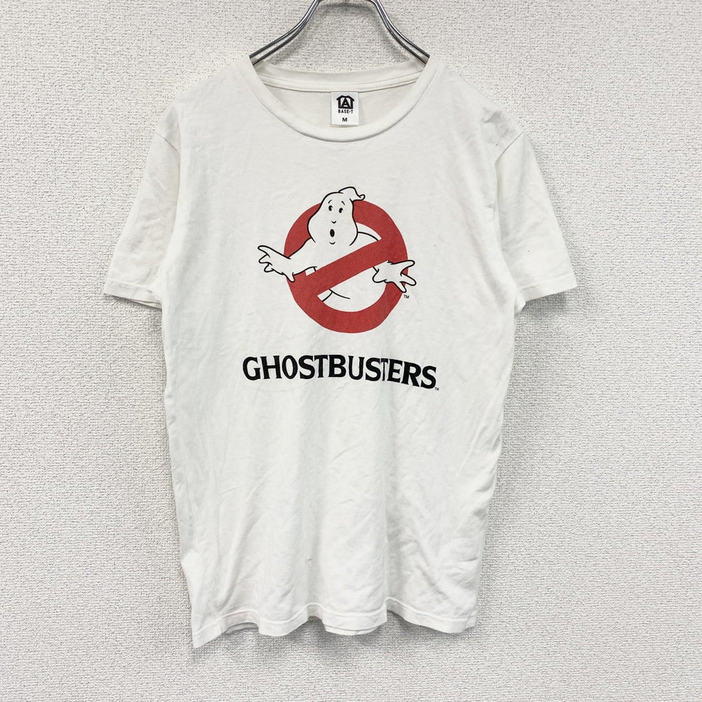 BASE-T　ゴーストバスターズ　半袖プリントTシャツ　白　ホワイト　Mサイズ