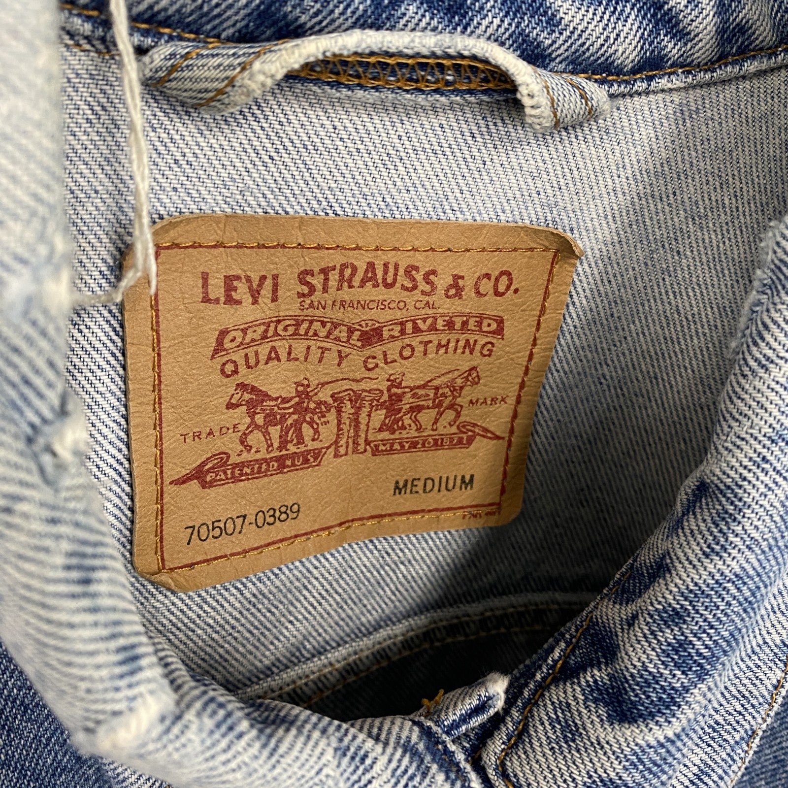 90s　Levi’ｓ　リーバイス　70507　デニムジャケット/Gジャン　ヴィンテージ　インディゴ　Mサイズ