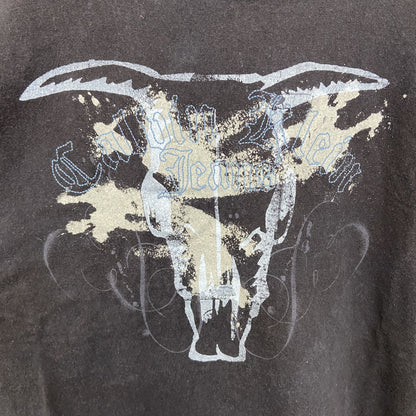 古着 used　Calvin Klein カルバンクラインジーンズ　半袖デザインプリントTシャツ　ビックシルエット　XXXLサイズ