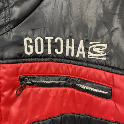 GOTCHA　ガッチャ　中綿ジャケット　ヘッドジップフーディー　黒　ブラック　XLサイズ