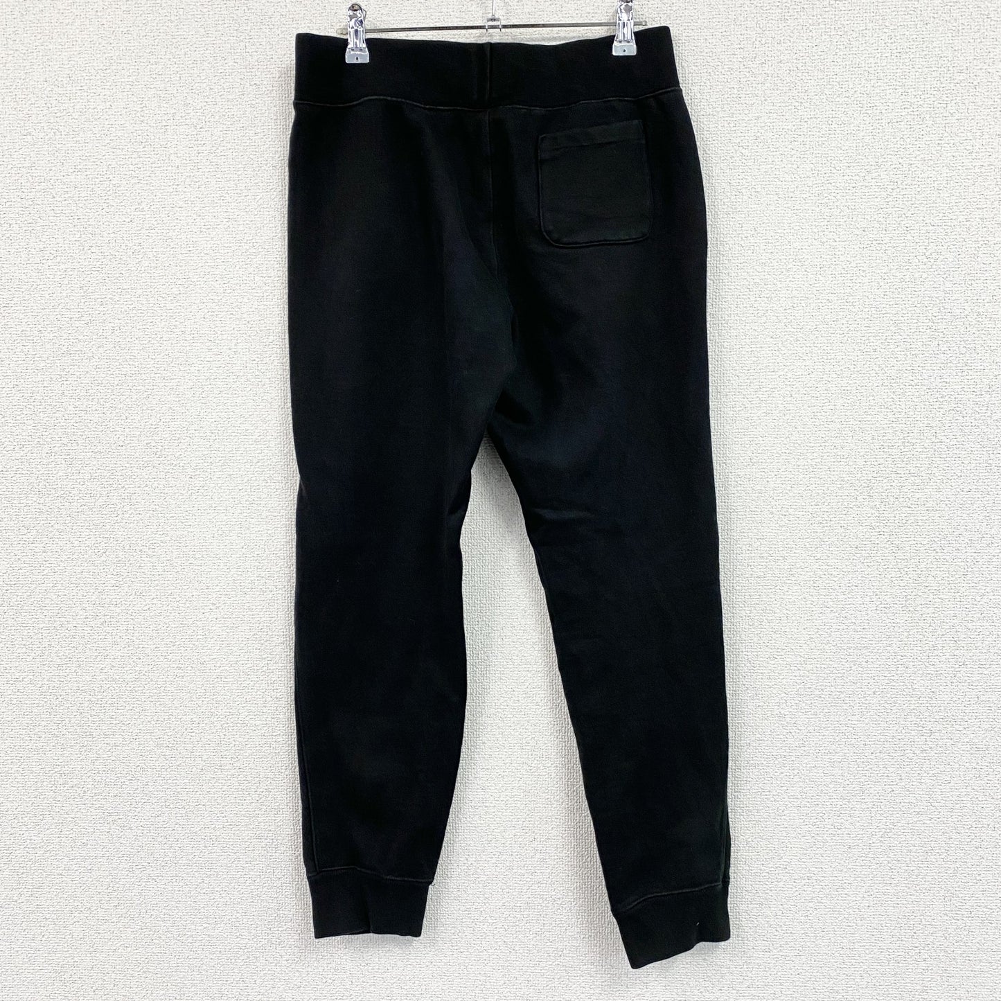 Champion　チャンピオン　リバースウィーブ　スウェットパンツ　ヘビーウエイト　刺繍ロゴ　現行　黒　ブラック　Mサイズ