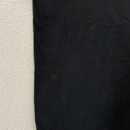 古着 used　Eight　半袖ワンポイント刺繍Tシャツ　サンタクロース　シンプルデザイン　黒　ブラック　クルーネック　
