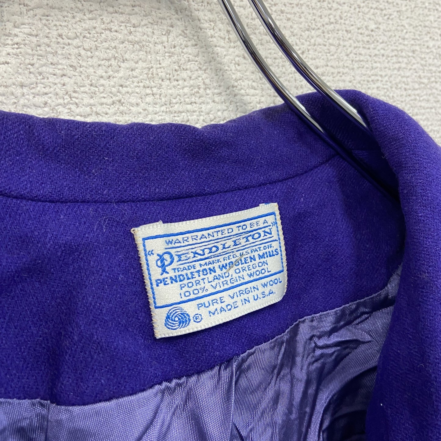 70s～　PENDELTON　ペンドルトン　ウールテーラードジャケット　ヴィンテージ　1B　紫　パープル