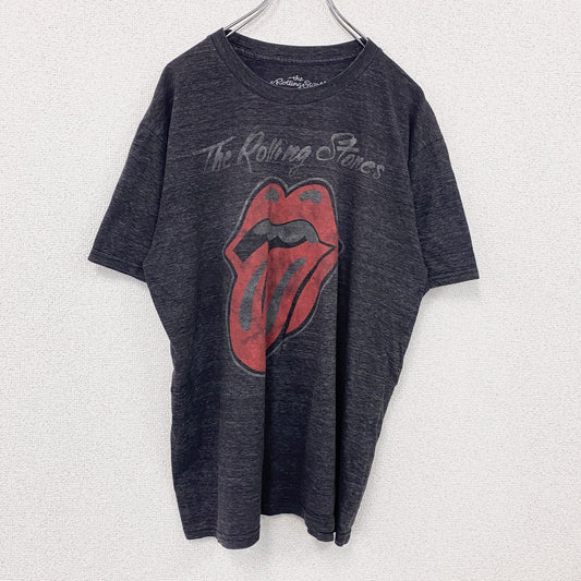 The Rolling Stones　ローリングストーンズ　半袖プリントTシャツ　バンドT　灰色　グレー　Lサイズ