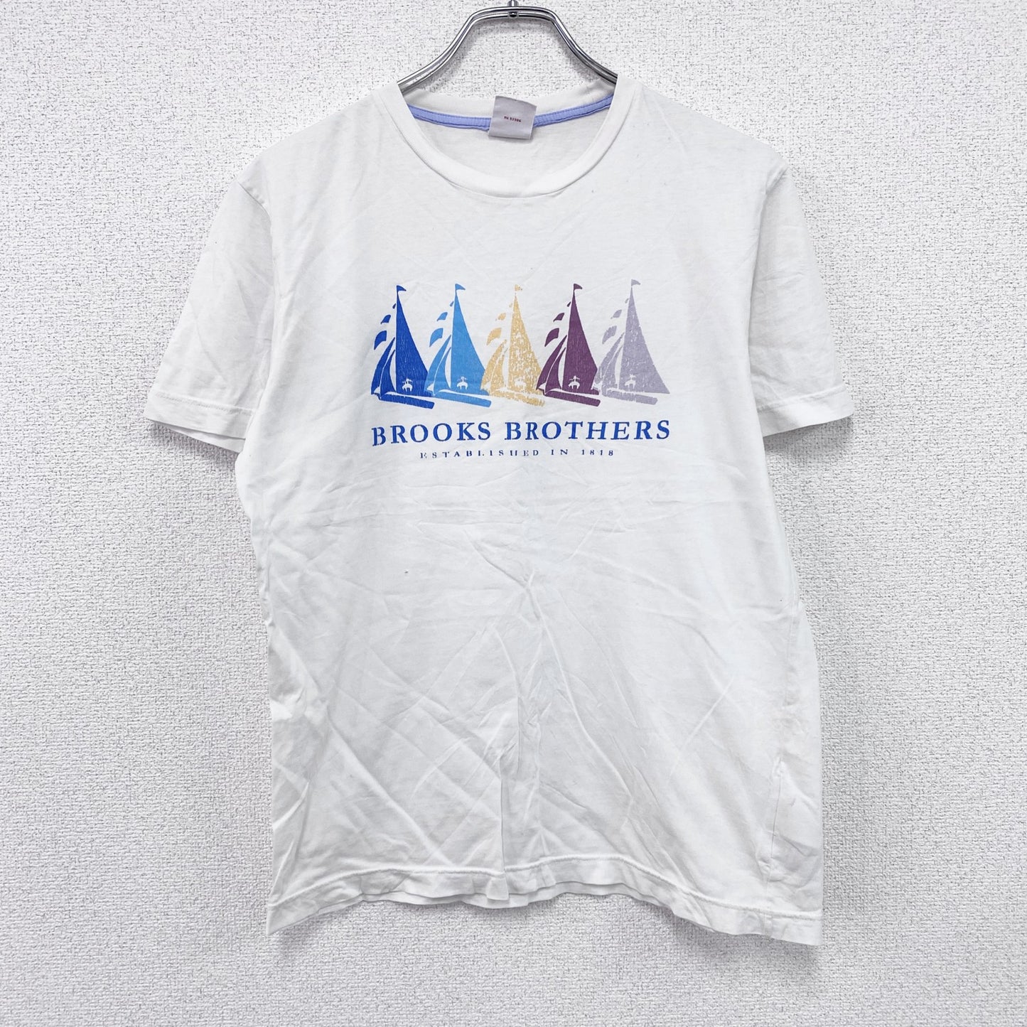 ～00s　Brooks Brothers　ブルックスブラザーズ　半袖Tシャツ　ヴィンテージ　白　ホワイト　Sサイズ