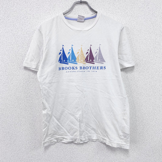 ～00s　Brooks Brothers　ブルックスブラザーズ　半袖Tシャツ　ヴィンテージ　白　ホワイト　Sサイズ