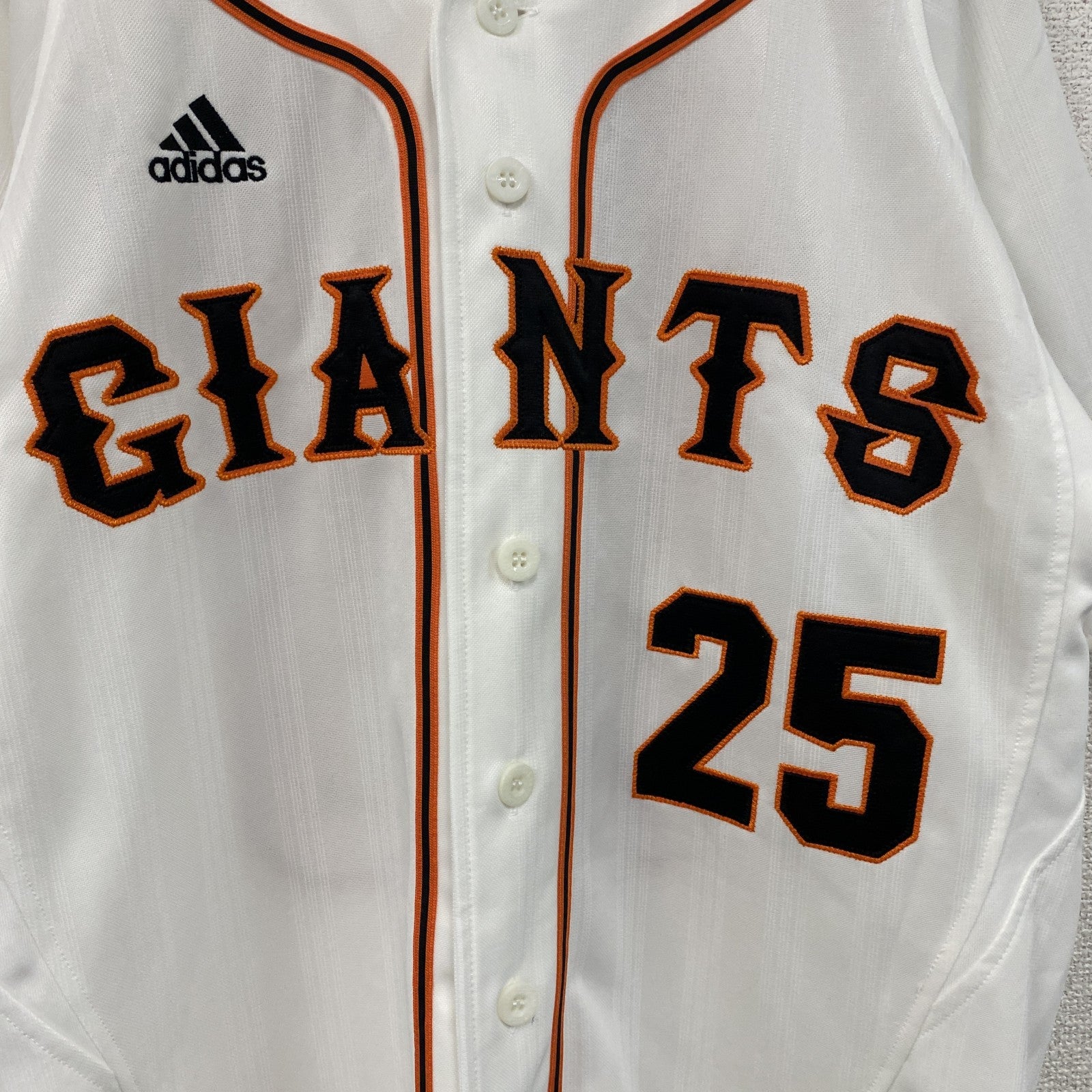 adidas　アディダス　読売ジャイアンツ　GIANTS　ユニフォーム　白　ホワイト　Sサイズ
