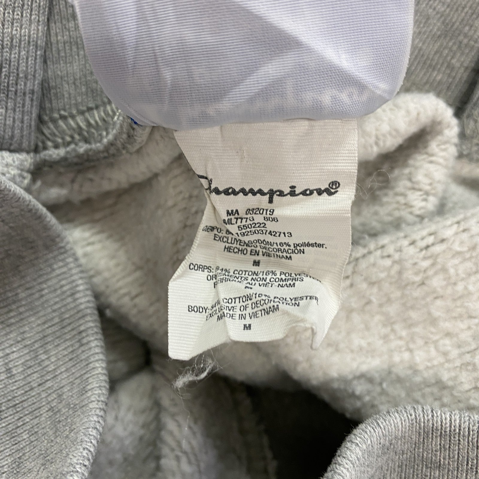 Champion　チャンピオン　リバースウィーブ　スウェットパンツ　ヘビーウエイト　刺繍ロゴ　現行　灰色　グレー　Mサイズ