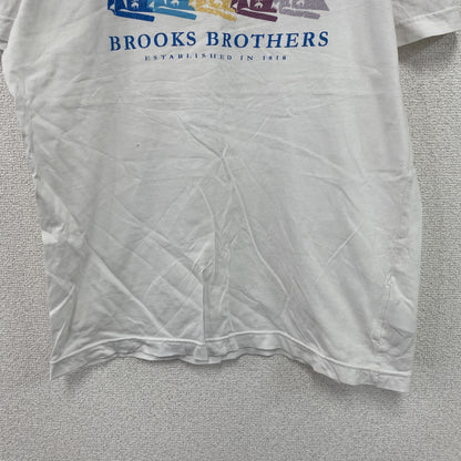 ～00s　Brooks Brothers　ブルックスブラザーズ　半袖Tシャツ　ヴィンテージ　白　ホワイト　Sサイズ