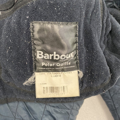 Barbuor　バブアー　POLAR QUILT JACKET　キルティングジャケット　ネイビー　XLサイズ